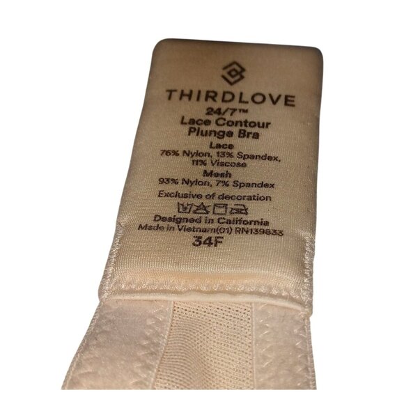 ThirdLove Bras Lot of 3 Size 34F Lace & Smooth T-Shirt Style Comfort Coverage - Picture 3 of 11